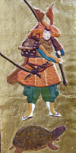 11 Jongensfeest – kleine samoerai met schildpad (symbool van de tijd), 120 x 61 cm, 2004-2005