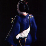 Tsuri – de kraanvogel-geisha´, hoogte. 50 cm
